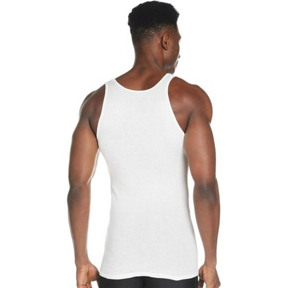Hanes Mens Cotton Tank Tops 6 Pack Moisture Wicking Undershirts Gym Tee - Picture 2 of 7